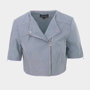 LaMarque Kirsi Short-Sleeve Leather Jacket NWT sz S